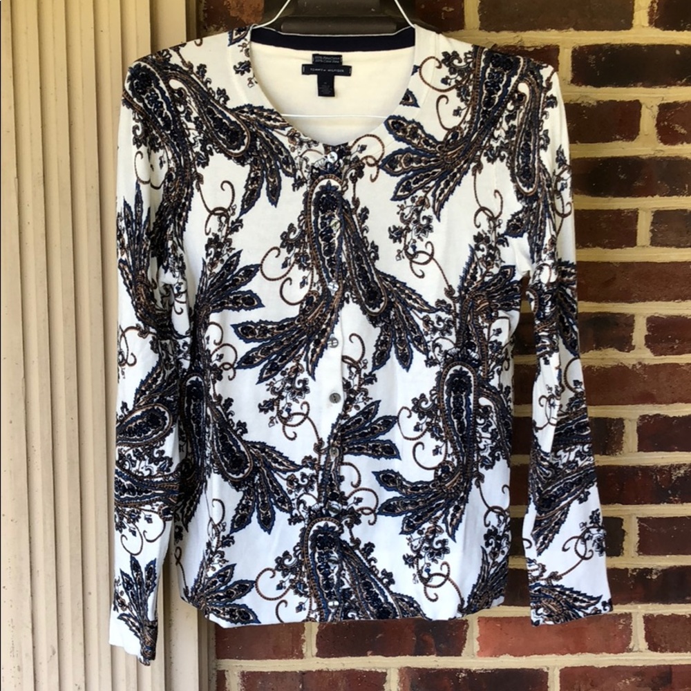 Tommy Hilfiger Paisley Cardigan- Mint Condition.
